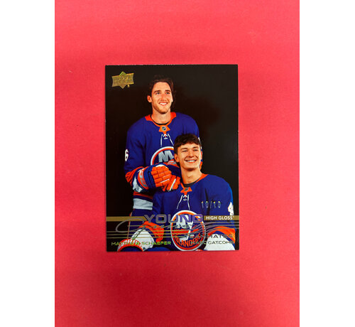 UPPER DECK 2025-26 UPPER DECK SERIES 2 SCHAEFER / GATCOMB YOUNG GUNS TEAMATES HIGH GLOSS 10/10