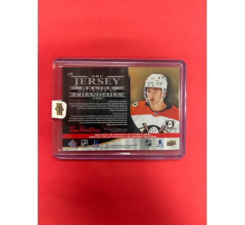 UPPER DECK 2025-26 UPPER DECK TIM HORTONS TREVOR ZEGRAS NHL JERSEY RELICS REDEEMED