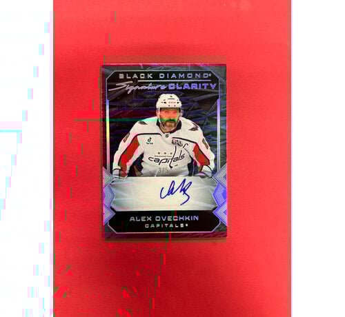UPPER DECK 2025-26 UPPER DECK BLACK DIAMOND ALEX OVECHKIN SPARKLING CLARITY AUTOGRAPH SPECTRUM /5