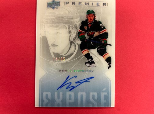UPPER DECK 2020-21 UPPER DECK PREMIER KIRILL KAPRISOV EXPOSE AUTOGRAPH ROOKIE /35