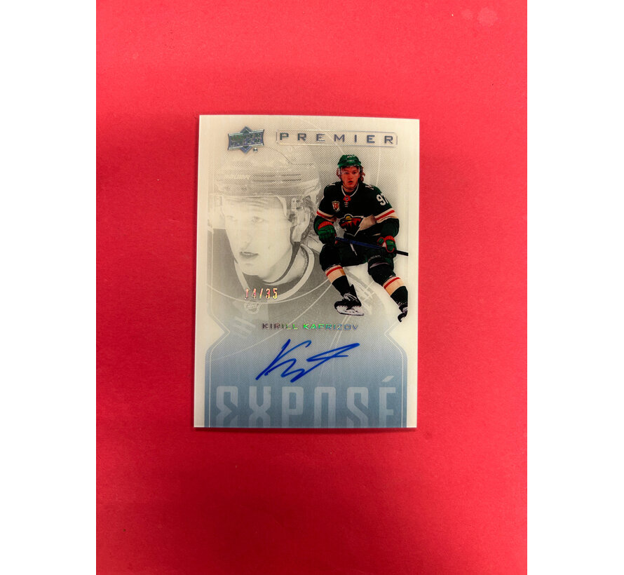 2020-21 UPPER DECK PREMIER KIRILL KAPRISOV EXPOSE AUTOGRAPH ROOKIE /35