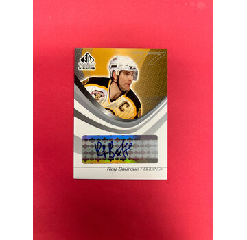 UPPER DECK 2004 UPPER DECK SP GAME USED SIGNERS RAY BOURQUE AUTOGRAPH
