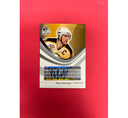 UPPER DECK 2004 UPPER DECK SP GAME USED SIGNERS RAY BOURQUE AUTOGRAPH