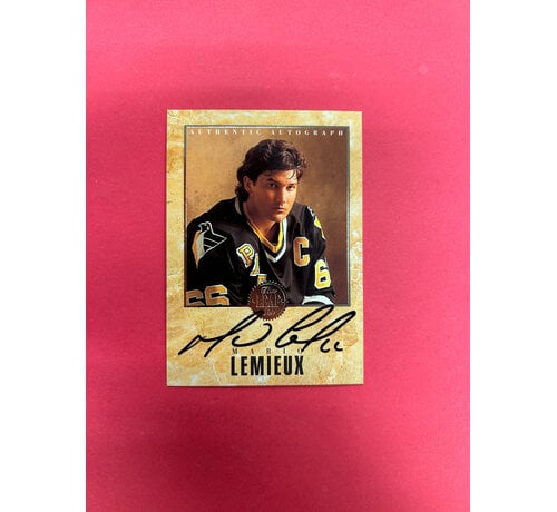 LEAF 1993 LEAF HOCKEY MARIO LEMIEUX AUTHENTIC AUTOGRAPH /2000