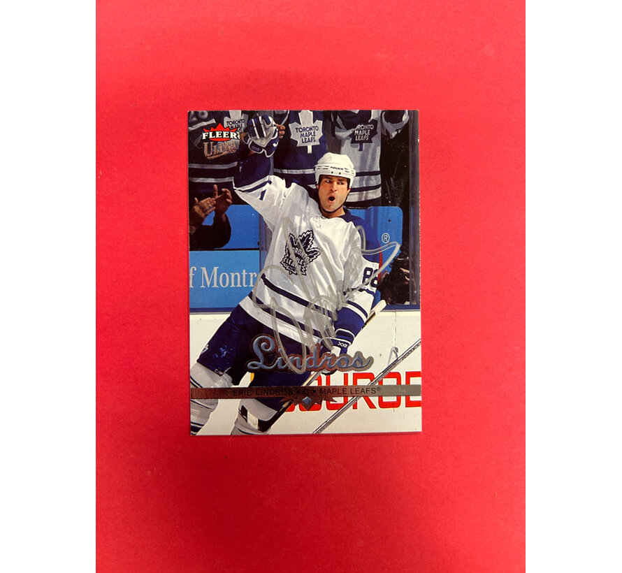 2005-06 FLEER ULTRA ERIC LINDROS AUTOGRAPHED CARD