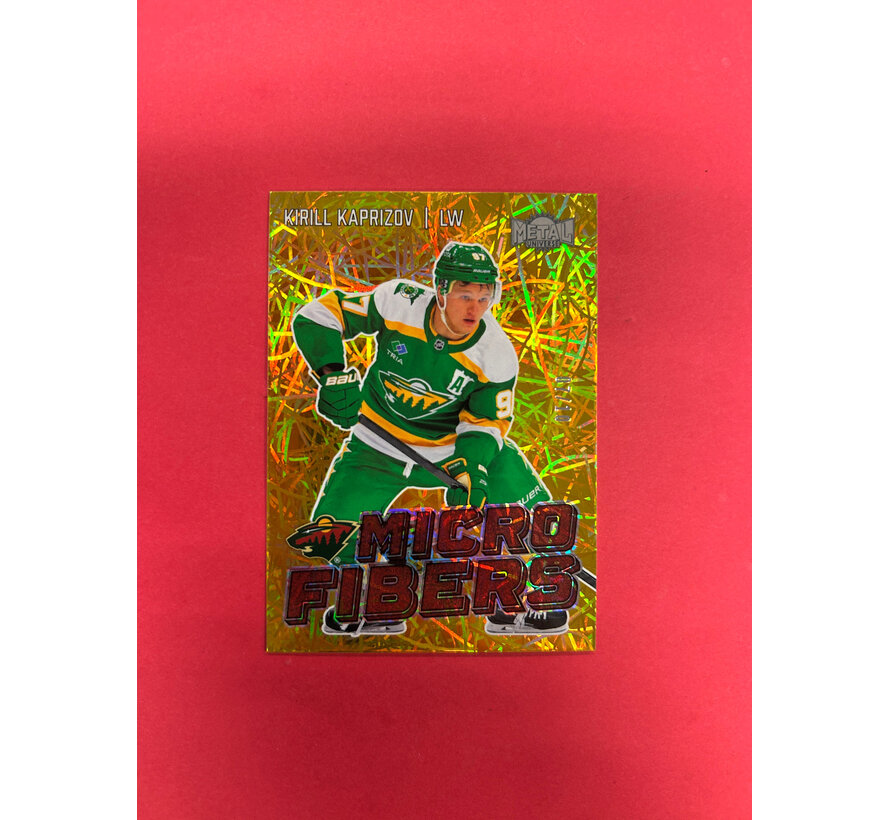 2024-25 SKYBOX METAL UNIVERSE KIRILL KAPRIZOV MICRO FIBERS GOLD /10