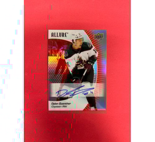 UPPER DECK 2023-24 UPPER DECK ALLURE DYLAN GUENTHER RED RAINBOW AUTOGRAPH