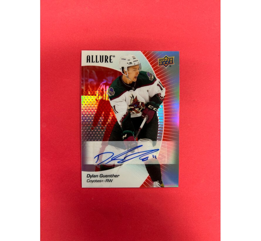 2023-24 UPPER DECK ALLURE DYLAN GUENTHER RED RAINBOW AUTOGRAPH