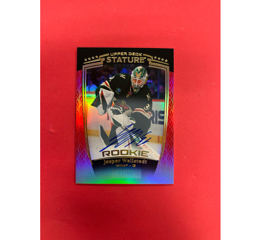 2024-25 UPPER DECK  STATURE JESPER WALLSTEDT ROOKIE AUTO /99
