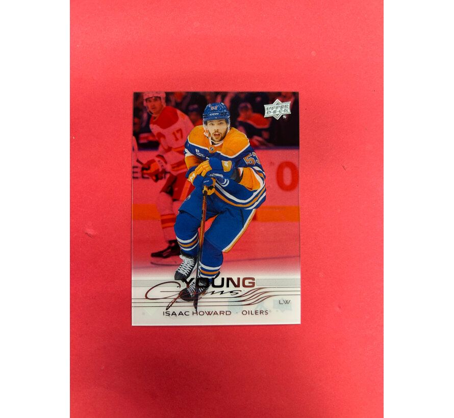2025-26 UPPER DECK SERIES 2 ISAAC HOWARD YOUNG GUNS CLEAR CUT