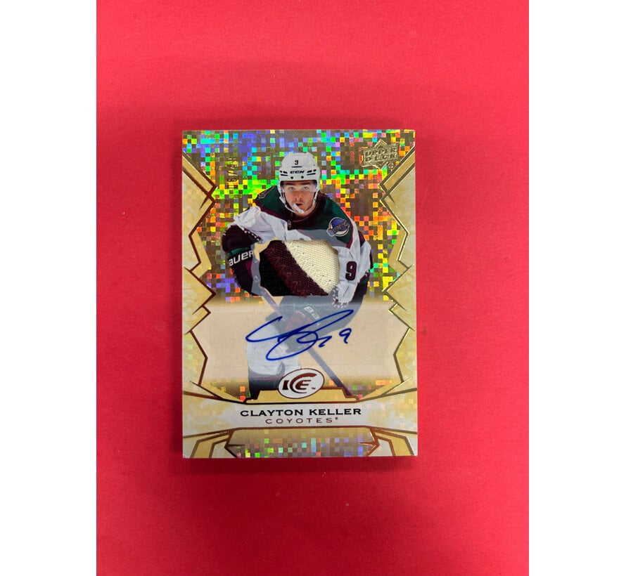 2022-23 UPPER DECK ICE CLAYTON KELLER PATCH AUTO /49