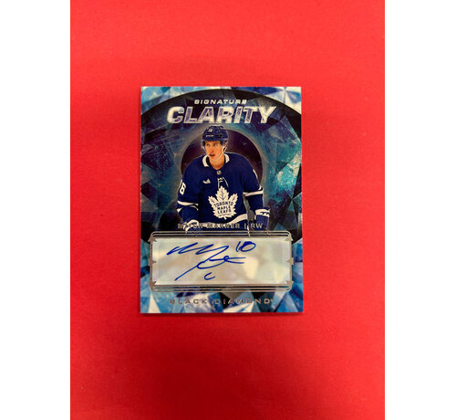 UPPER DECK 2024-25 UPPER DECK BLACK DIAMOND MITCH MARNER CLARITY AUTO