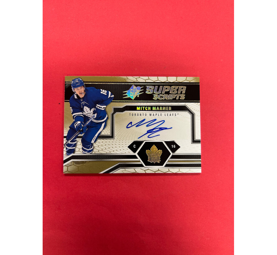 2018-19 UPPER DECK SPX MITCH MARNER SUPER SCRIPTS