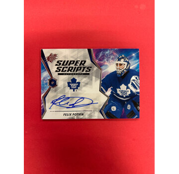 UPPER DECK 2020-21 UPPER DECK SPX FELIX POTVIN SUPER SCRIPTS