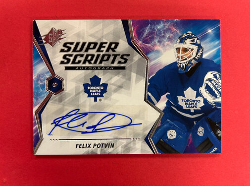 UPPER DECK 2020-21 UPPER DECK SPX FELIX POTVIN SUPER SCRIPTS