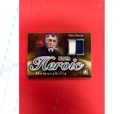 IN THE GAME 2015-16 IN THE GAME FELIX POTVIN HEROIC MEMORABILIA PATCH /5