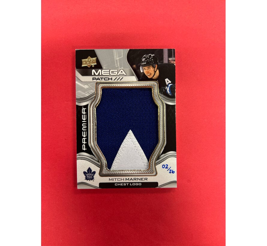 2022-23 UPPER DECK PREMIER MITCH MARNER MEGA PATCH /26 TIP OF LEAF