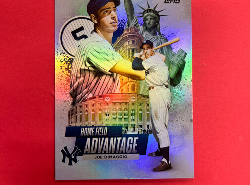 TOPPS 2025 TOPPS JOE DIMAGGIO HOME FIELD ADVANTAGE LEGENDS SSP