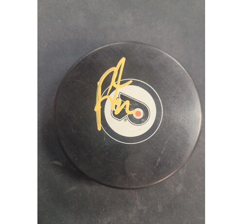 RICK TOCCHET AUTOGRAPHED PUCK NHL FLYERS