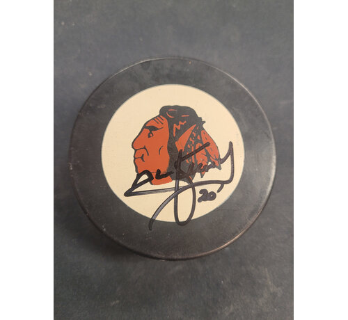 AL SECORD AUTOGRAPHED PUCK NHL BLACKHAWKS