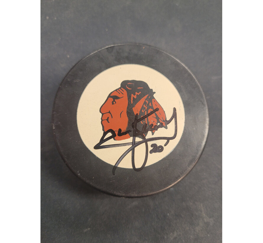 AL SECORD AUTOGRAPHED PUCK NHL BLACKHAWKS