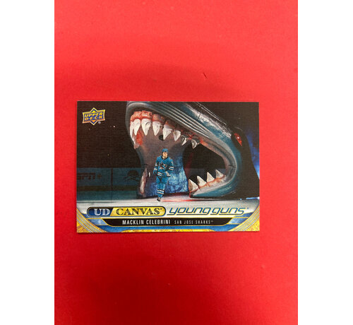 UPPER DECK 2024-25 UPPER DECK EXTENDED SERIES MACKLIN CELEBRINI YOUNG GUNS CANVAS