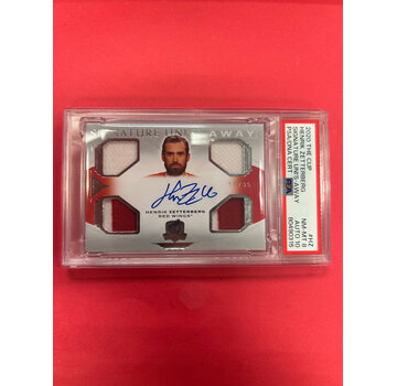UPPER DECK 2020-21 UPPER DECK THE CUP HENRIK ZETTERBERG SIGNATURE UNI'S AWAY PSA GRADED 8 AUTO 10