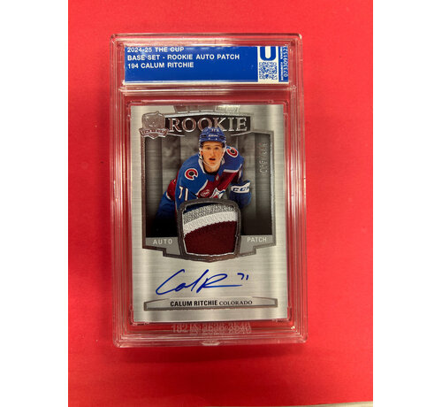 UPPER DECK 2024-25 UPPER DECK THE CUP CALUM RITCHIE ROOKIE AUTO PATCH /249