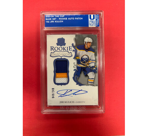 UPPER DECK 2023-24 UPPER DECK THE CUP JIRI KULICH ROOKIE AUTO PATCH /249