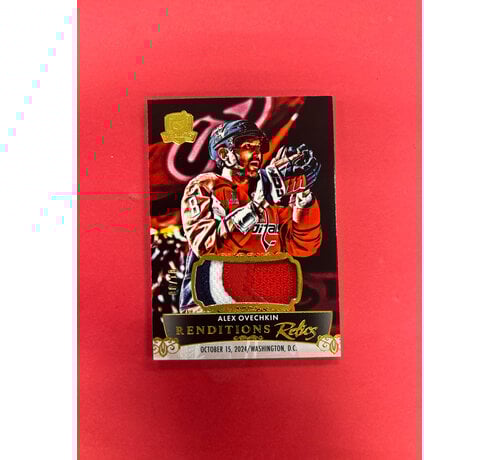 UPPER DECK 2024-25 UPPER DECK THE CUP ALEX OVECHKIN RENDITION RELICS PATCH /10