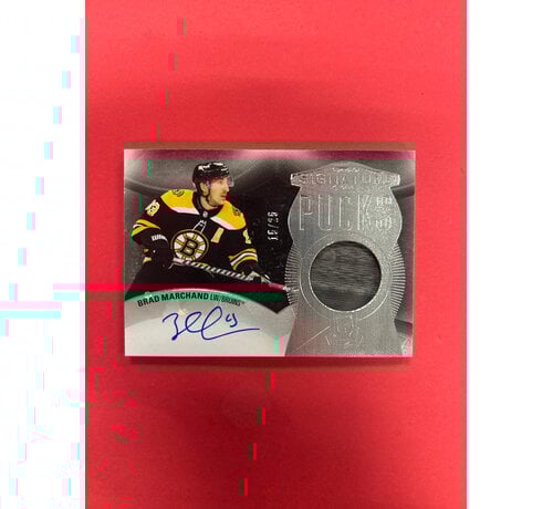 UPPER DECK 2024-25 UPPER DECK THE CUP BRAD MARCHAND  SIGNATURE PUCKS /25