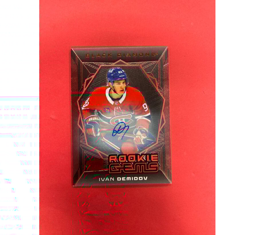 2025-26 UPPER DECK BLACK DIAMOND IVAN DEMIDOV ROOKIE GEMS AUTO RUBY 10/10