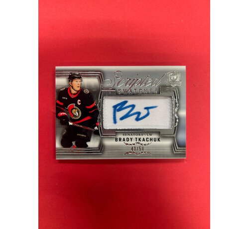 UPPER DECK 2024-25 UPPER DECK THE CUP BRADY TKACHUK SCRIPTED SWATCHES /50