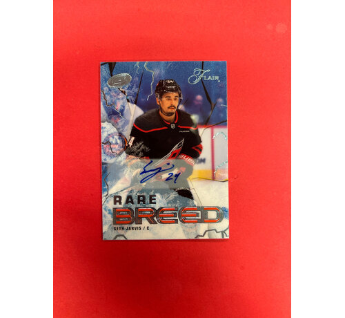 UPPER DECK 2025-26 UPPER DECK FLAIR SETH JARVIS RARE BREED AUTOGRAPH /99