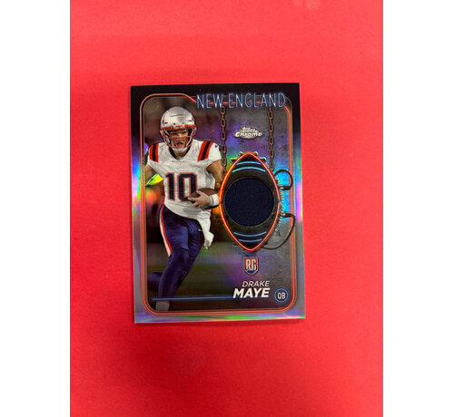 TOPPS 2024 TOPPS CHROME NFL DRAKE MAYE ROOKIE JERSEY