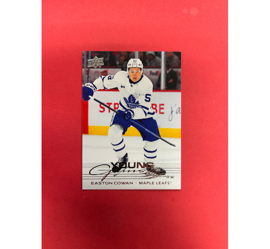 2025-26 UPPER DECK SERIES 2 EASTON COWAN YOUNG GUNS