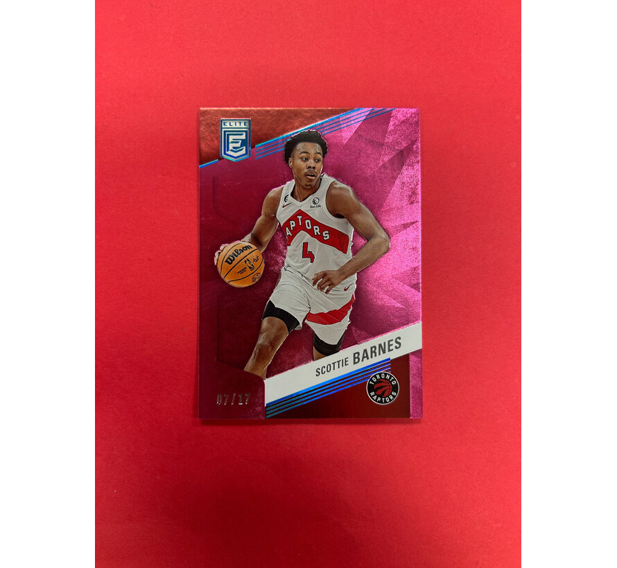 2022 DONRUSS ELITE SCOTTIE BARNES MOTHERS DAY PINK /17