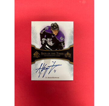UPPER DECK 2007-08 UPPER DECK SP AUTHENTIC  ANZE KOPITAR SIGN OF THE TIMES