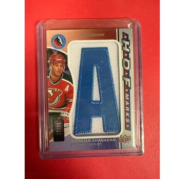 UPPER DECK 2023-24 SP GAME USED HALL OF FAME MARKS RENDAN SHANAHAN 27/35 #HOFM-BS