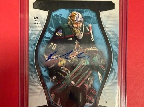 UPPER DECK 2023-24 ARTIACTS BLACK AUTO KAREL VEJMELKA 2/5 #146