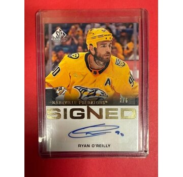 UPPER DECK 2023-24 SP GAME USED SINED RYAN O'REILLY 1/5 #SN-RO