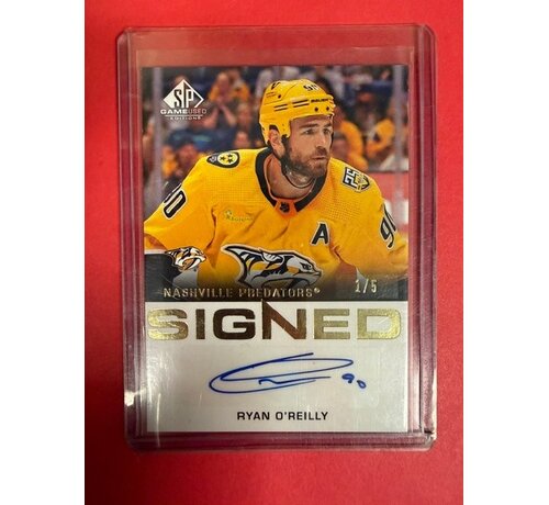 UPPER DECK 2023-24 SP GAME USED SINED RYAN O'REILLY 1/5 #SN-RO