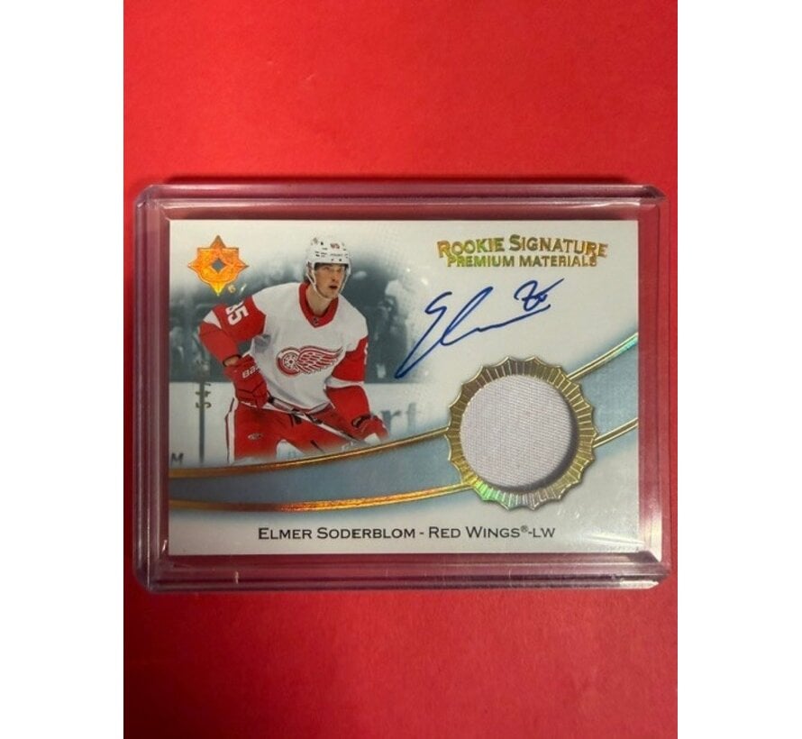 2022-23 ULTIMATE ROOKIUE SIGNATURE PREMIUM MATERIALS ELMER SODERBLOM 54/65 #RSP-ES