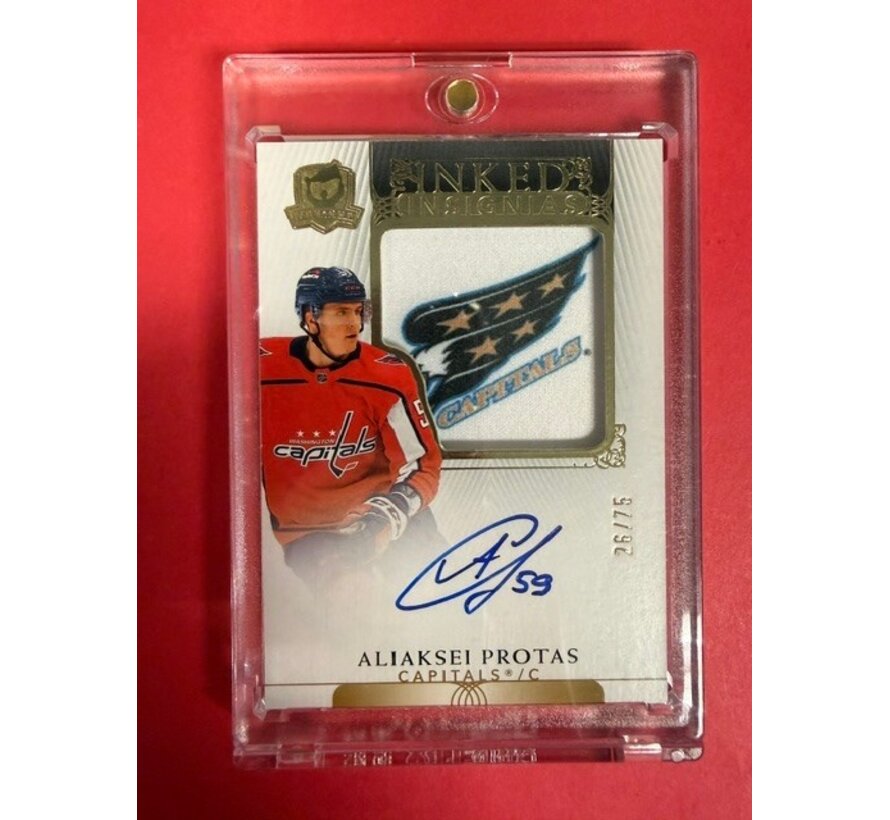 2021-22 THE CUP INKED INSIGNIAS ALIAKSEI PROTAS 26/75 #II-AP