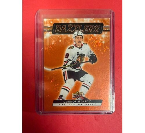 UPPER DECK 2023-24 DAZZLERS ORANGE ROOKIE CONNOR BEDARD #DZ-79