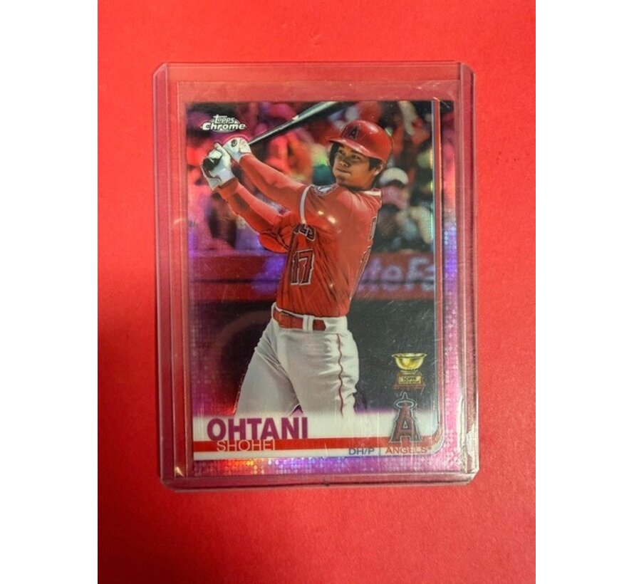 2019 TOPPS CHROME PINK REFRACTOR SHOHEI OHTANI #1