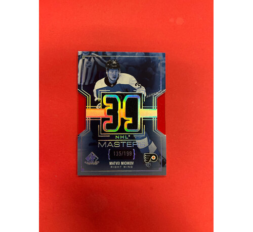 UPPER DECK 2025-26 SP GAME USED MATVEI MICHKOV MASTERS JERSEY /199