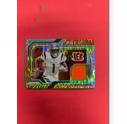 PANINI 2021 PANINI PRIZM JAMARR CHASE PREMIER JERSEYS GREEN PULSAR ROOKIE