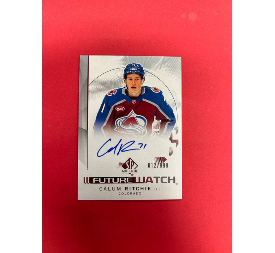 2024-25 SP AUTHENTIC CALUM RITCHIE FUTURE WATCH AUTOGRAPH /999