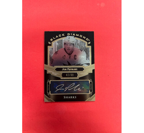 UPPER DECK 2016-17 UPPER DECK BLACK DIAMOND JOE PAVELSKI AUTO /99